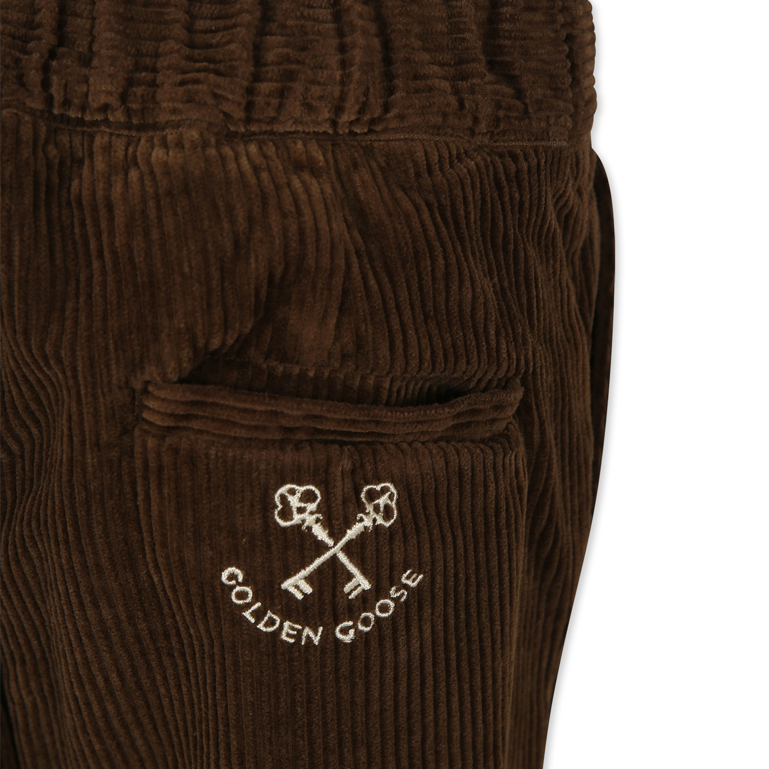 Golden Goose Elastic Waist Casual Pants In Black