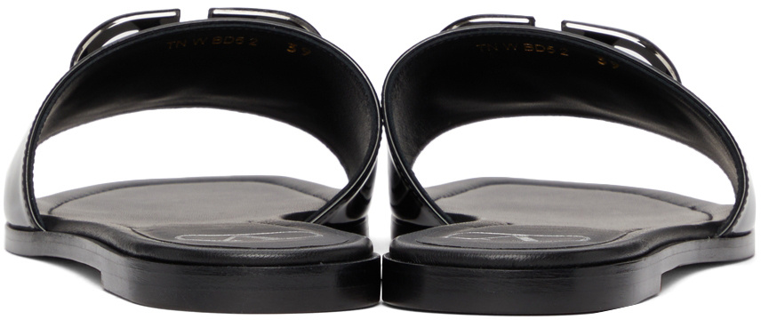 Valentino Black Vlogo Signature Sandals In Black
