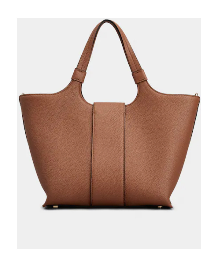 Shop Roger Vivier Viv' Choc Mini Shopping Bag In Leather In Brown