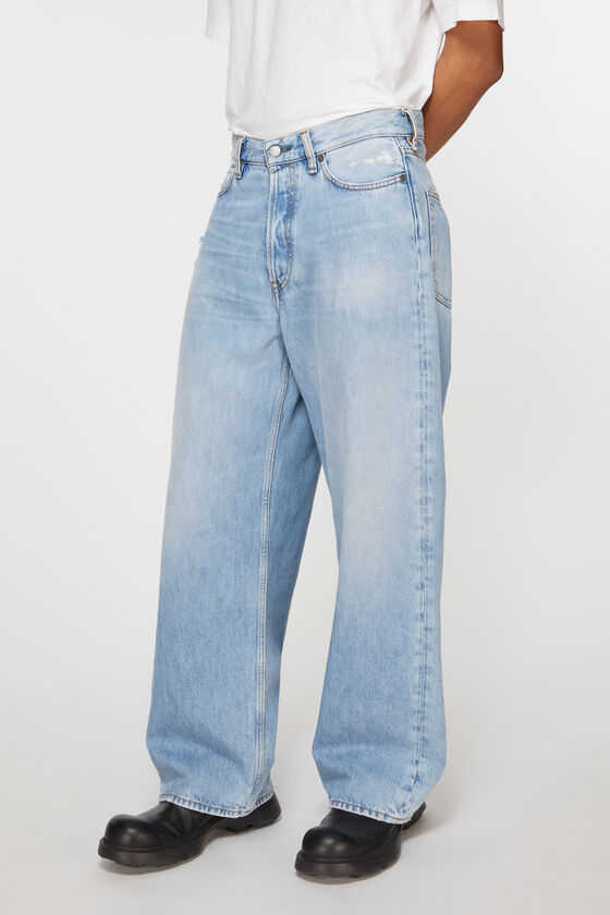 Acne Studios Mid-rise Wide-leg Jeans In Blue