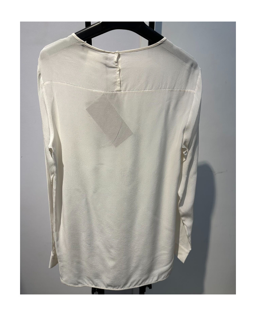 Max Mara Round-neck Blouse In Gray