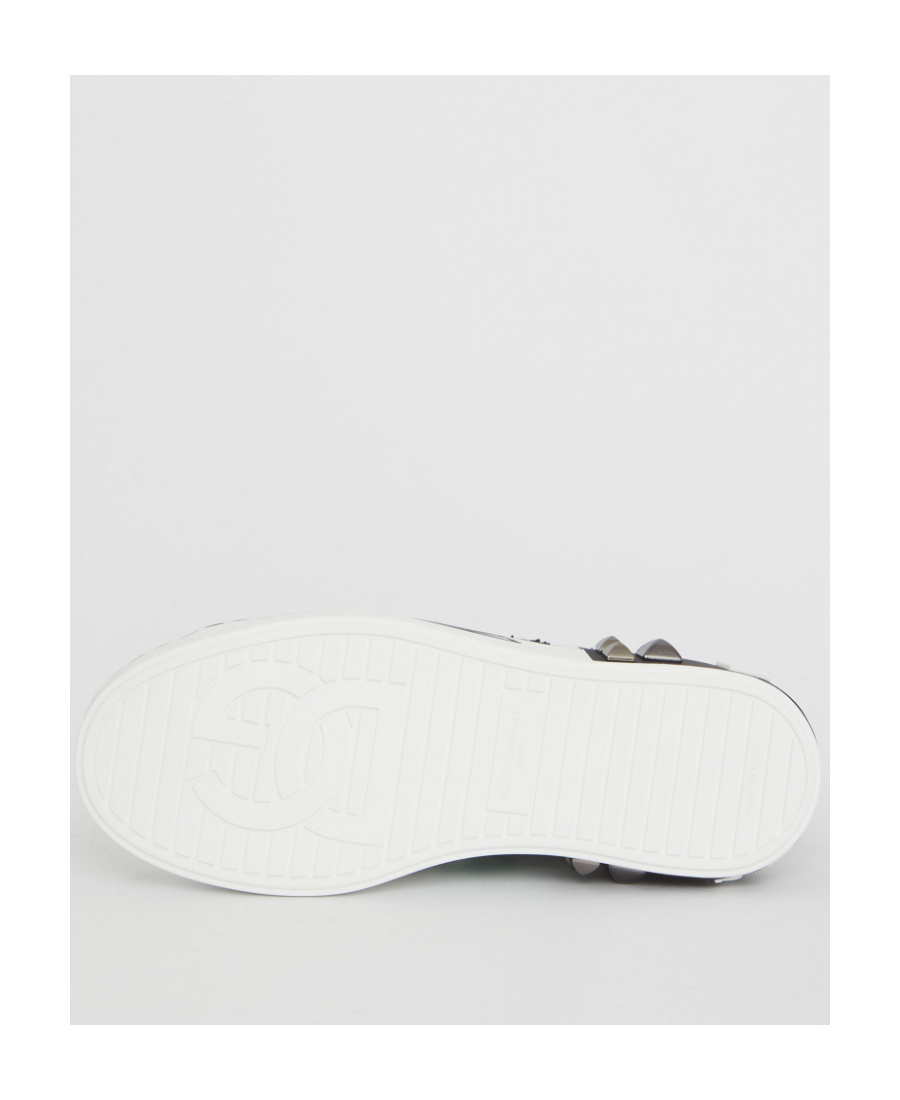 Dolce & Gabbana Pattern Printed Leisure Sports Shoes In White