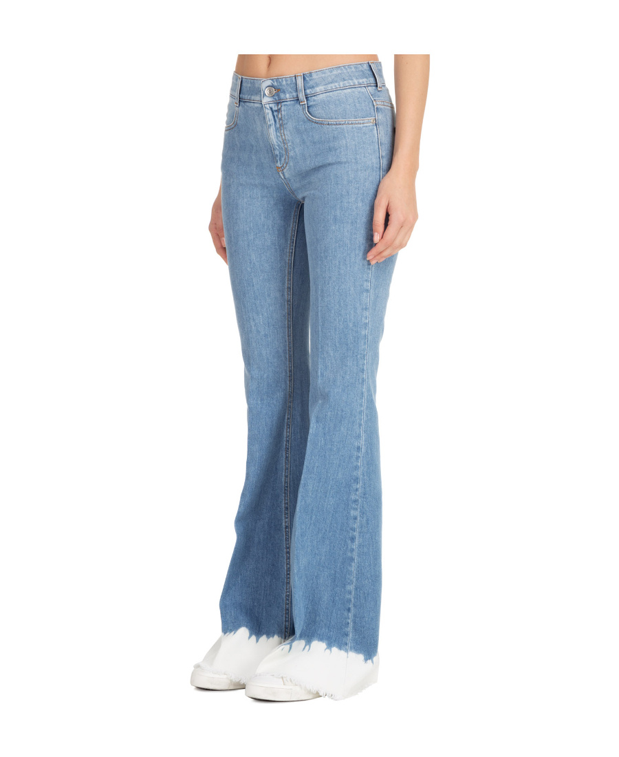 Stella Mccartney 70's Dip Dye Flared Jeans In Blue