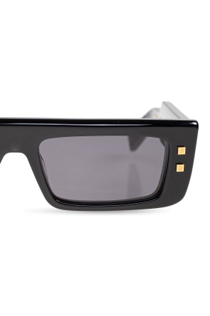 Balmain Rectangular Sunglasses In Gray