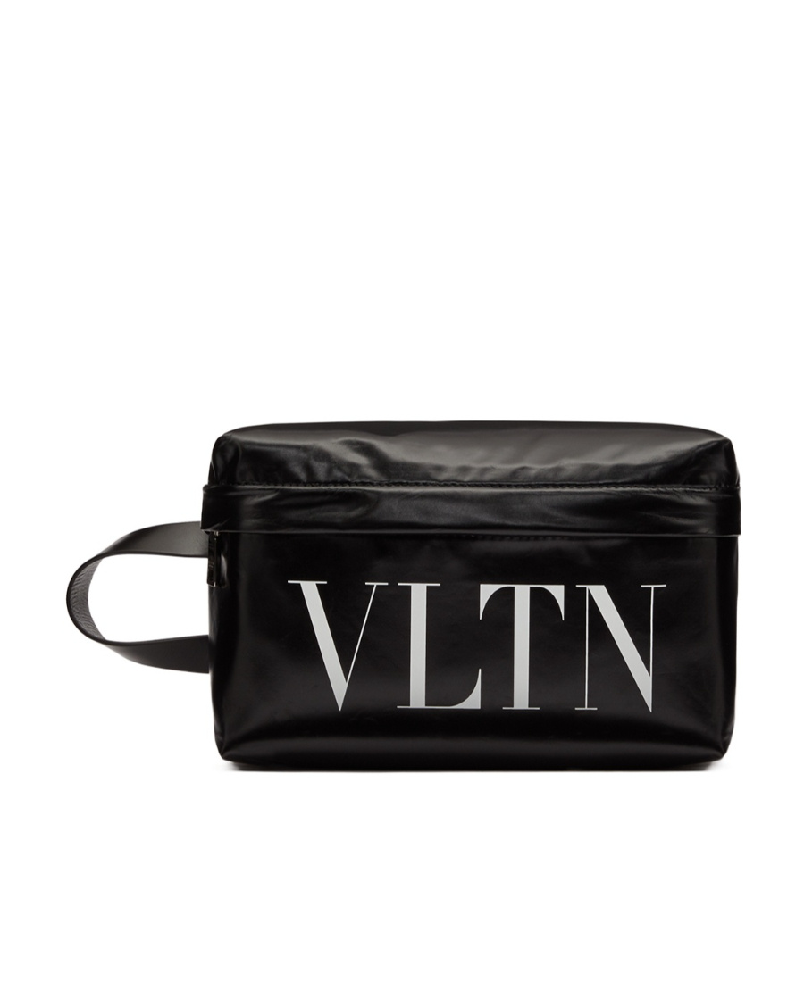 VALENTINO GARAVANI LOGO-PRINT DETAIL WASH BAG