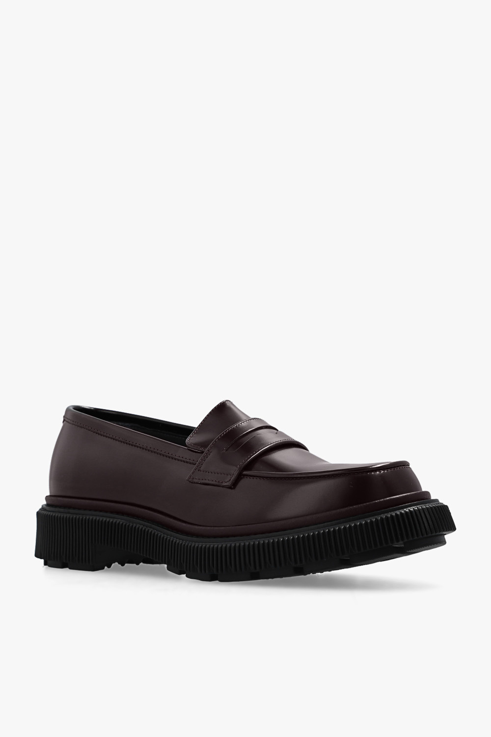 ADIEU PLATFORM LEATHER PENNY LOAFERS 