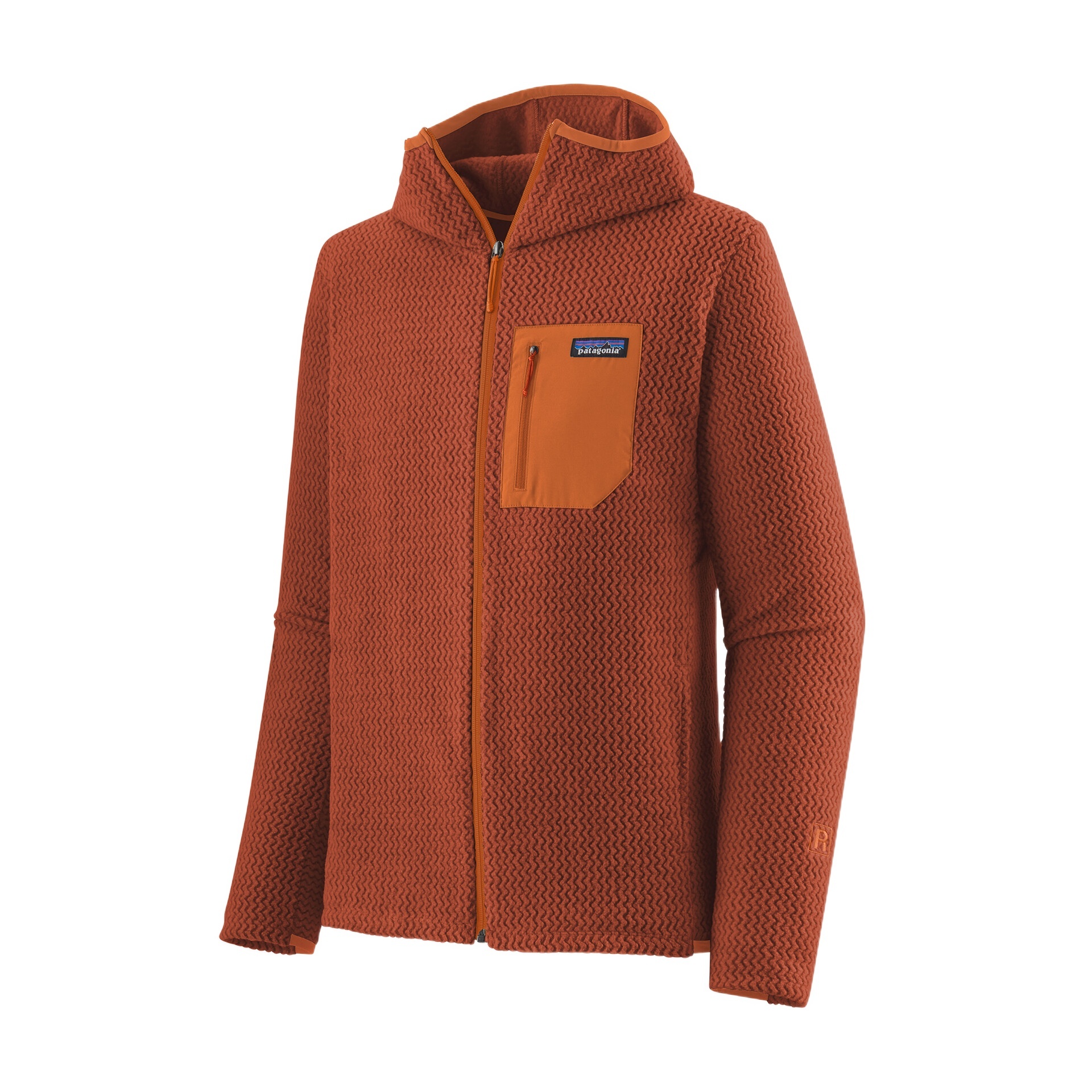 Patagonia R1 Air Fully Zip Jacket In Brown