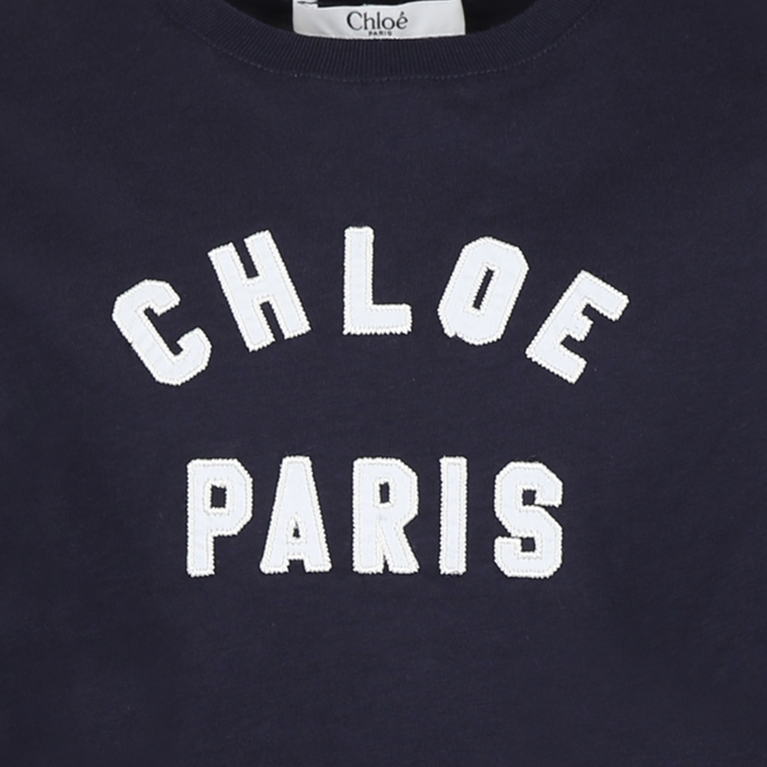 Chloé Logo-embroidered T-shirt In Black