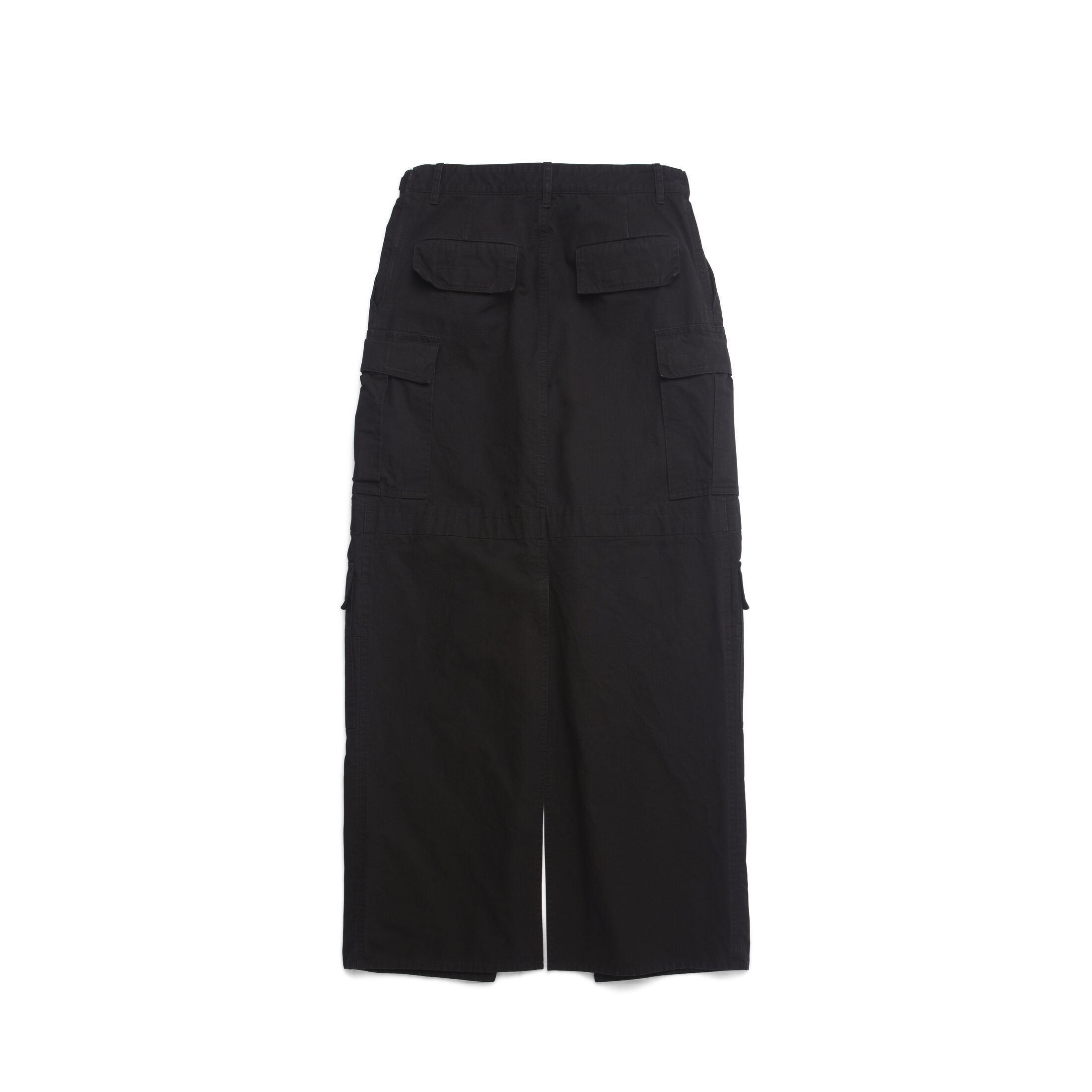 Balenciaga Cargo-pockets Slit Skirt In Black