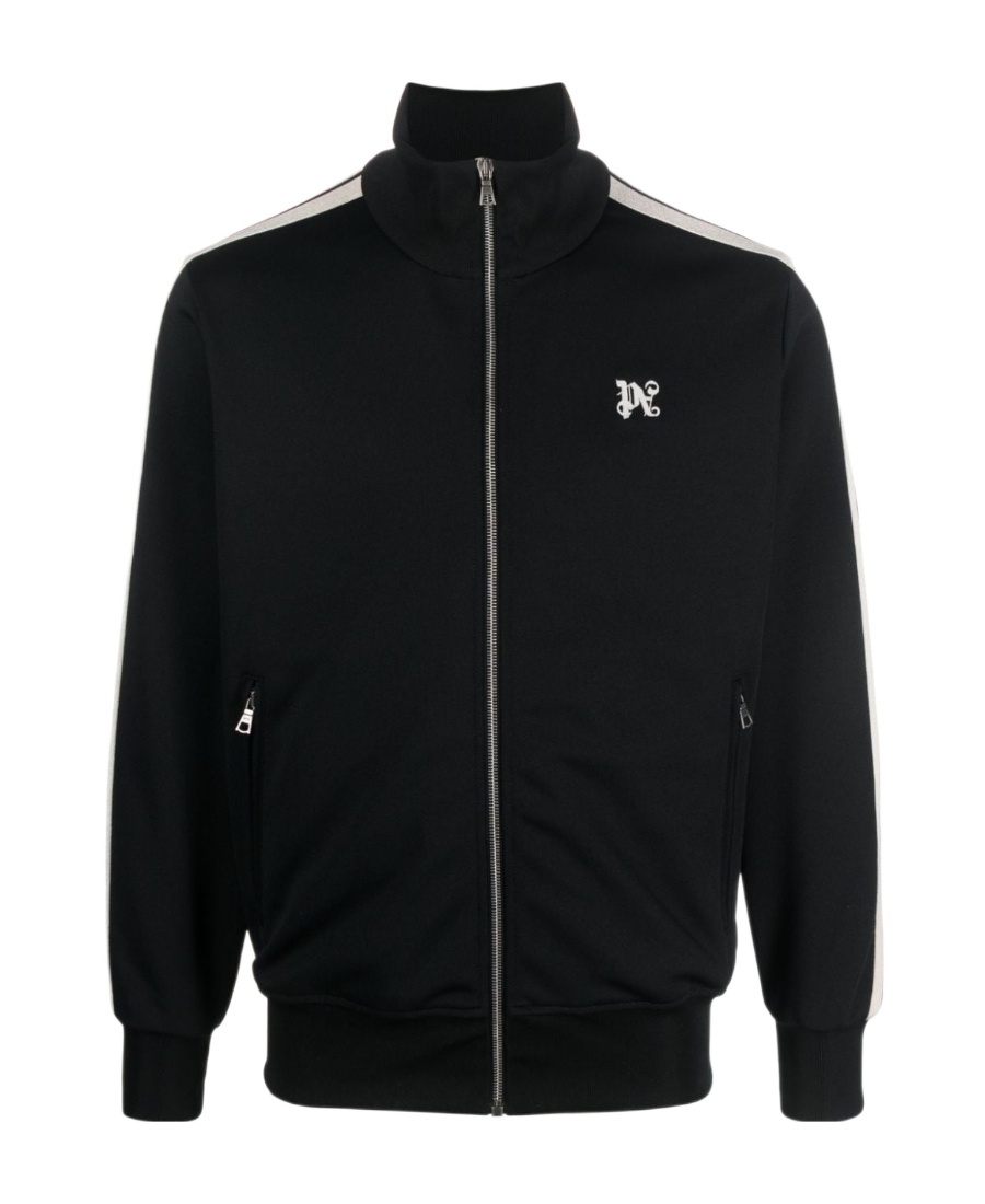 Palm Angels Onogram Track Jacket In Black