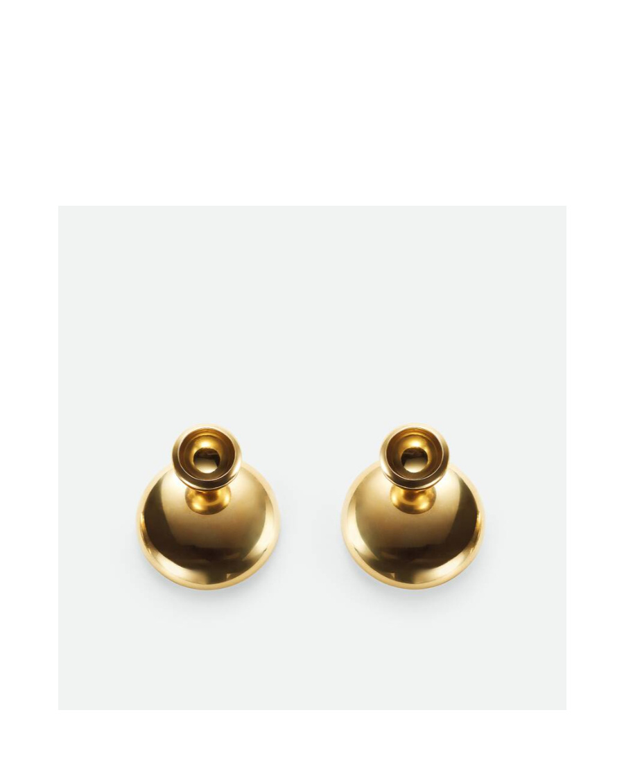 Bottega Veneta Concave Earrings In Yellow