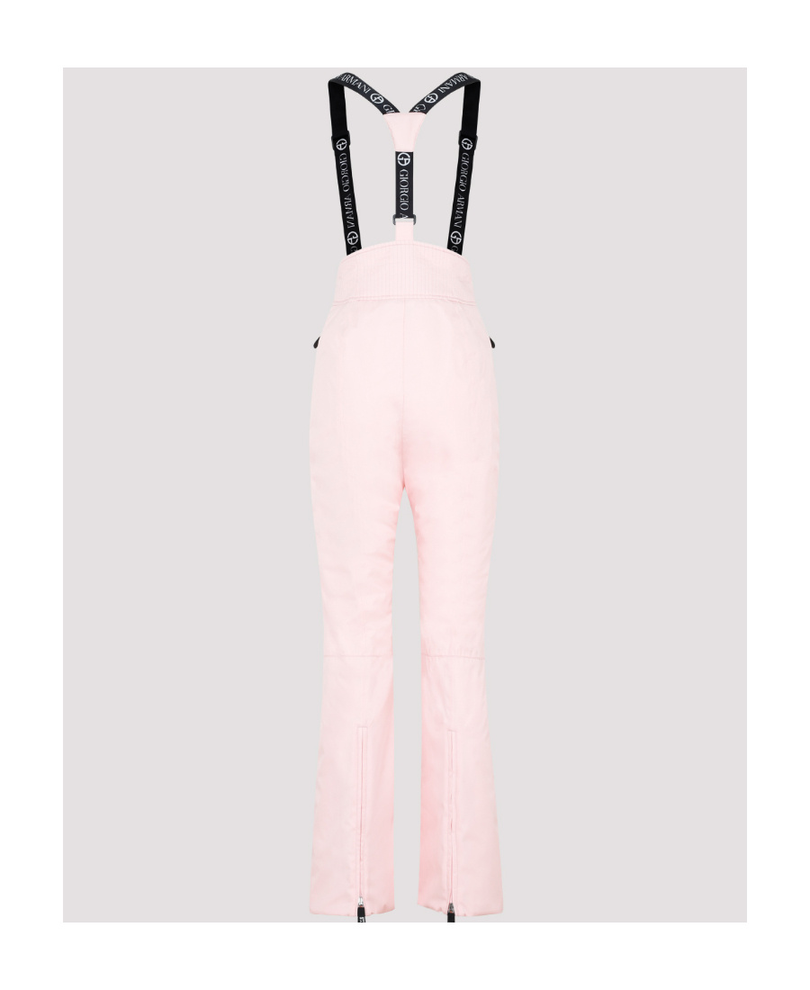 Giorgio Armani Logo-strap Tapered Ski Trousers In Pink