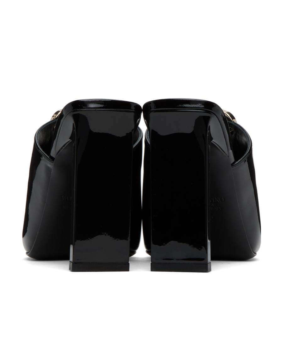 VALENTINO GARAVANI VLOGO 100MM PATENT FINISH MULES