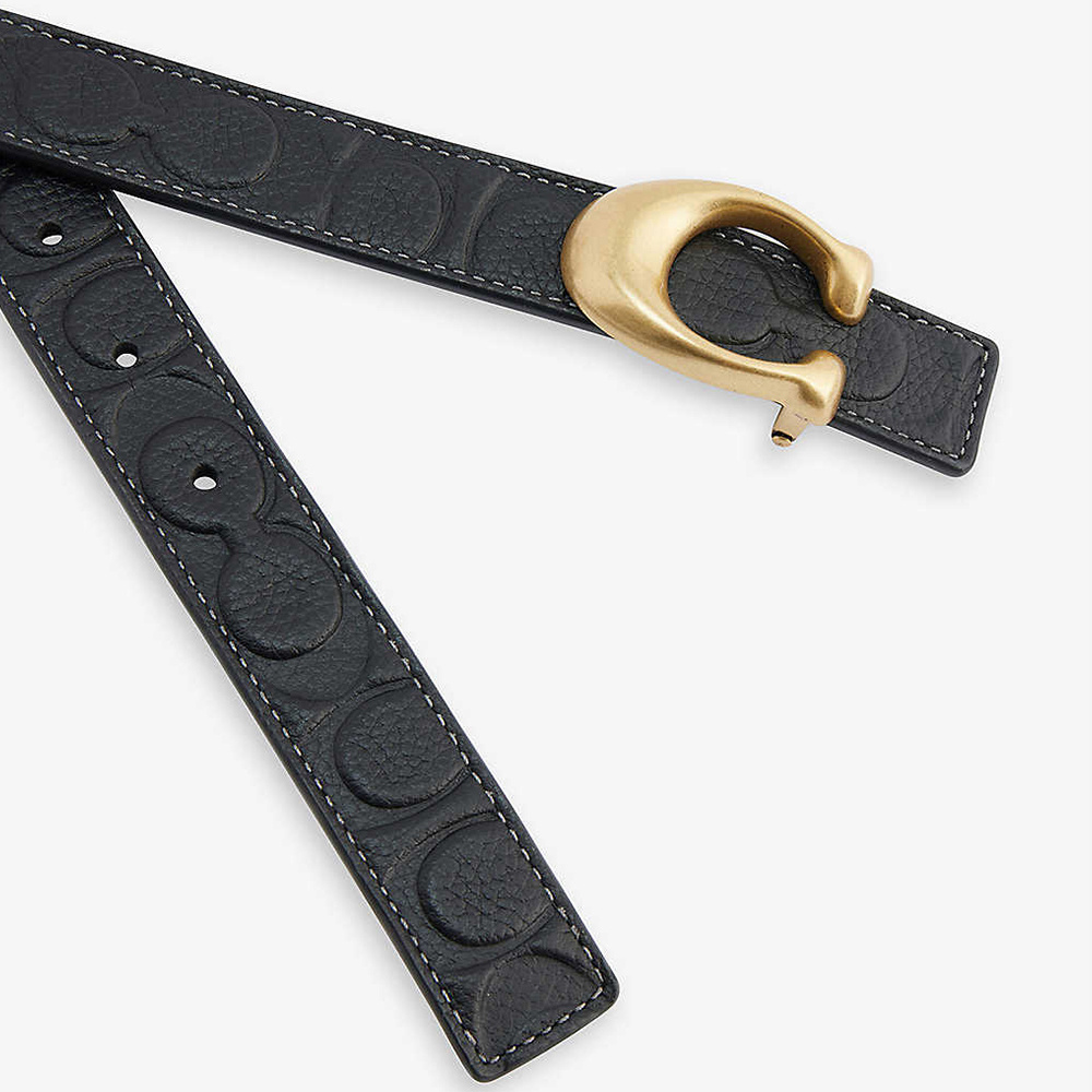 COACH LOGO EMBOSSED BELT