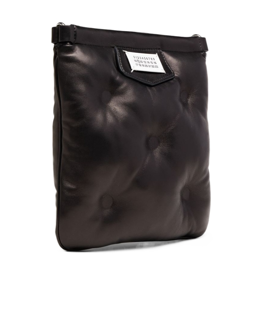 Maison Margiela Glam Slam Mini Flat Pocket Shoulder Bag In Black