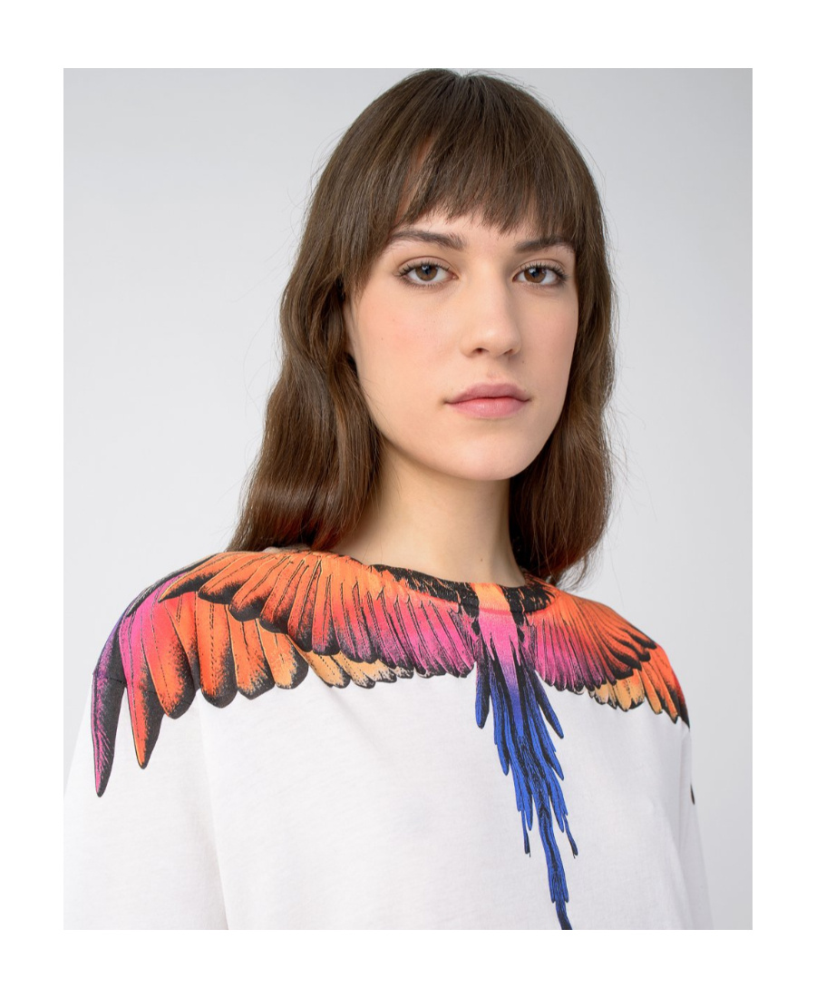 Marcelo Burlon County Of Milan Wing Printed T-shirt In White