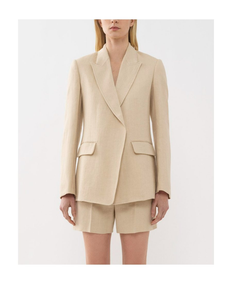 Chloé Lapel Suit Jacket In Nude