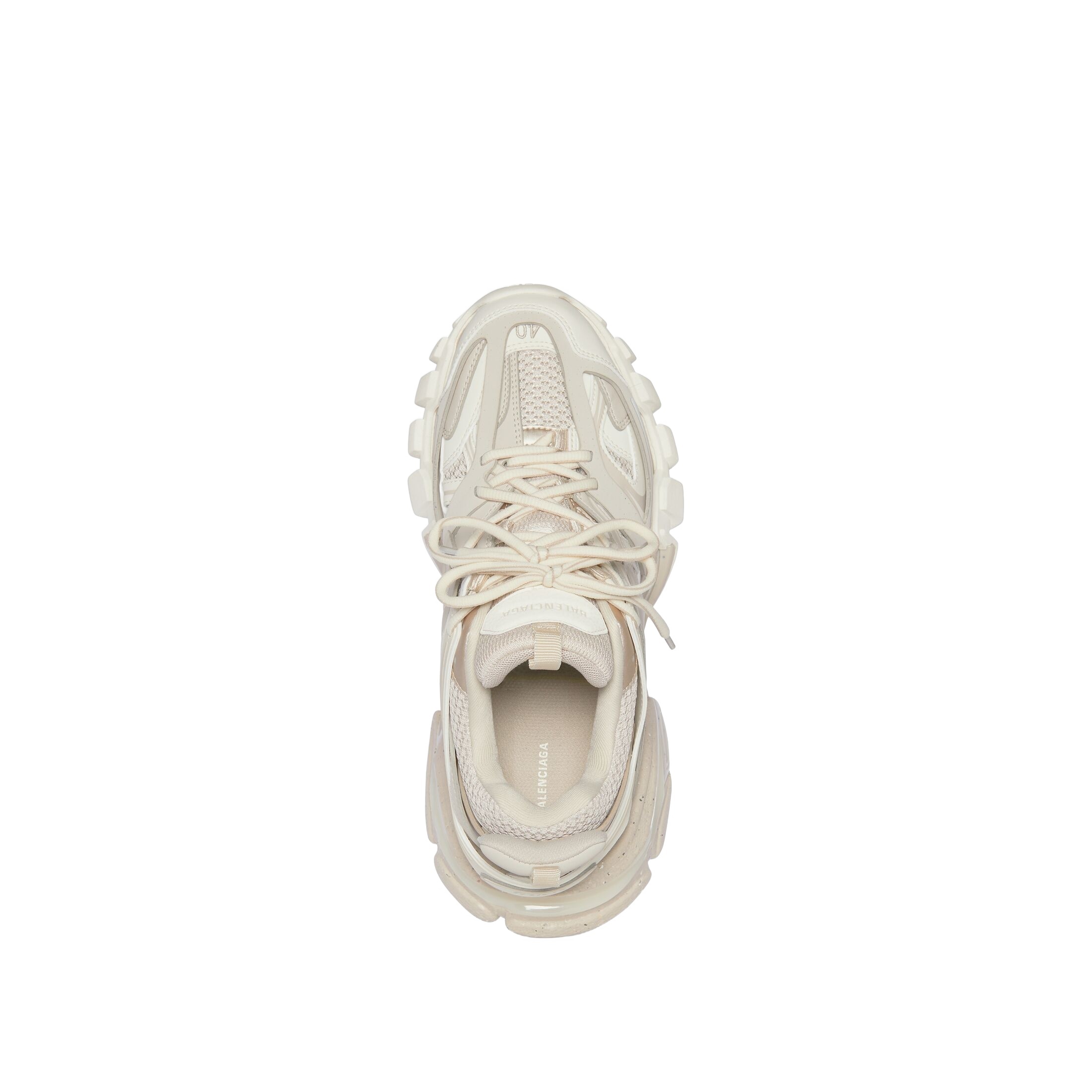 Balenciaga Track Layered Sneakers In Nude