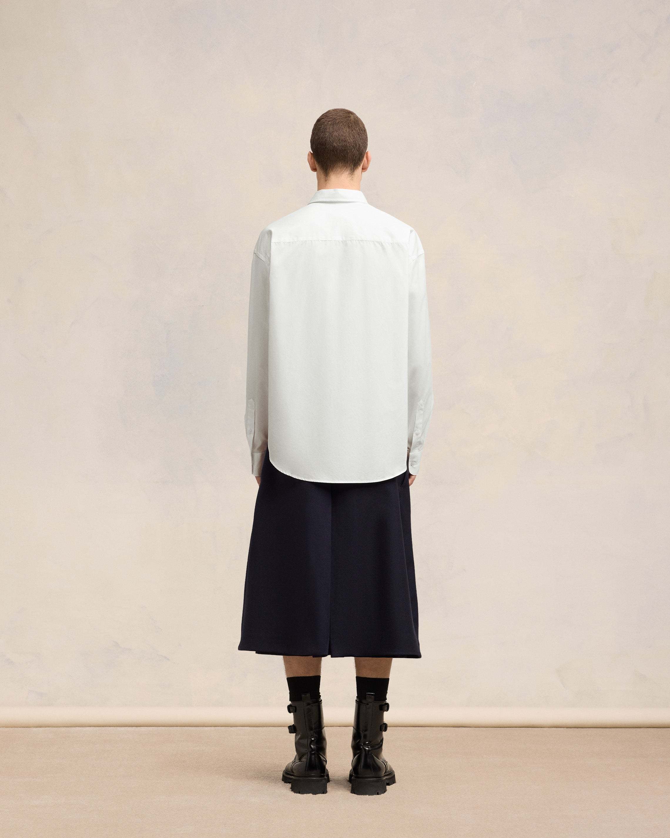 Ami Alexandre Mattiussi Ami Paris Short Sleeve Cotton Shirt In White
