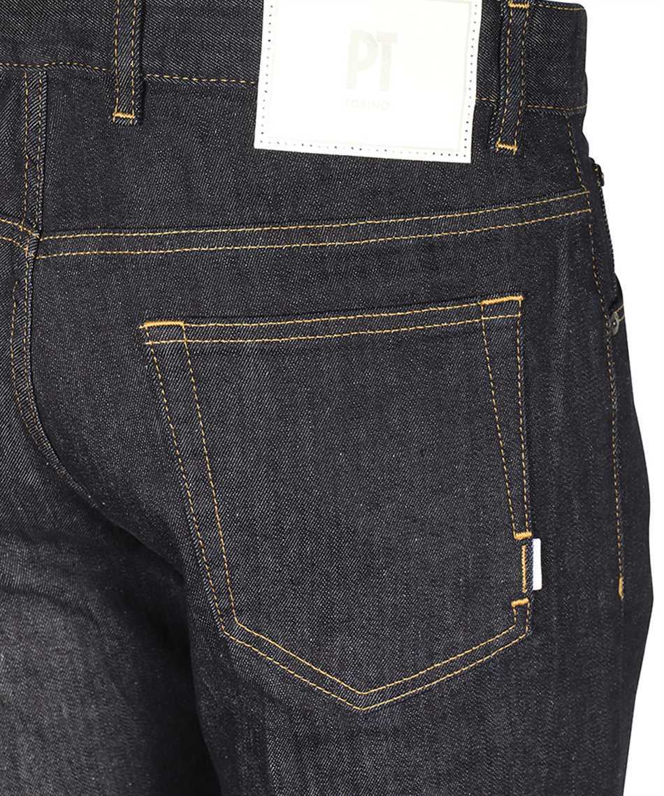 Pt Torino Logo Jeans In Black