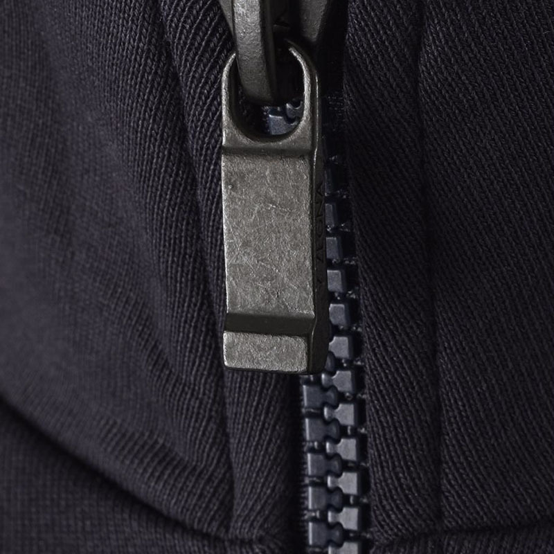 Shop Zegna Logo Zipper Casual Jacket In Black