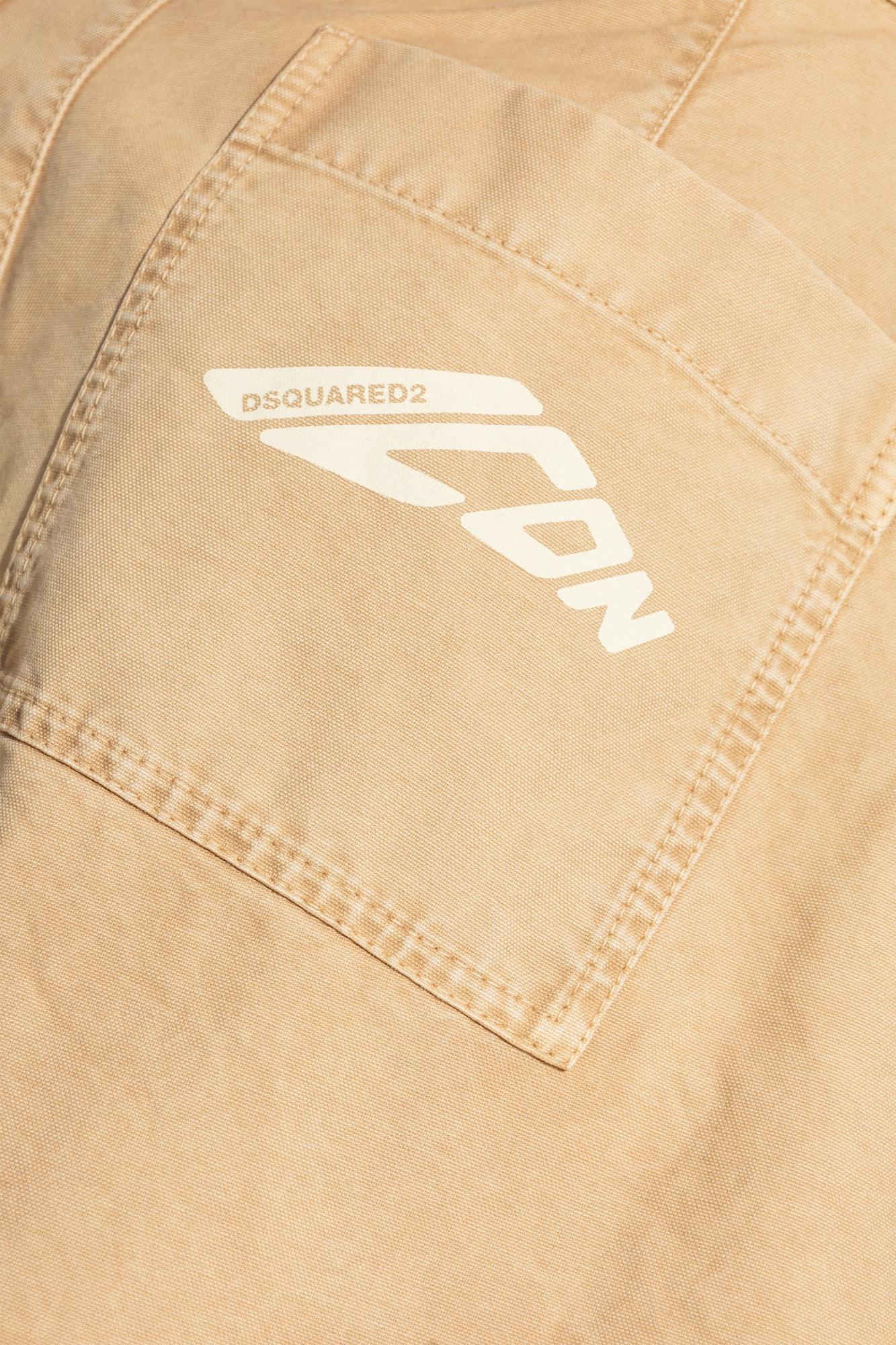 Dsquared2 Mid-rise Boyfriend Trousers In Nude