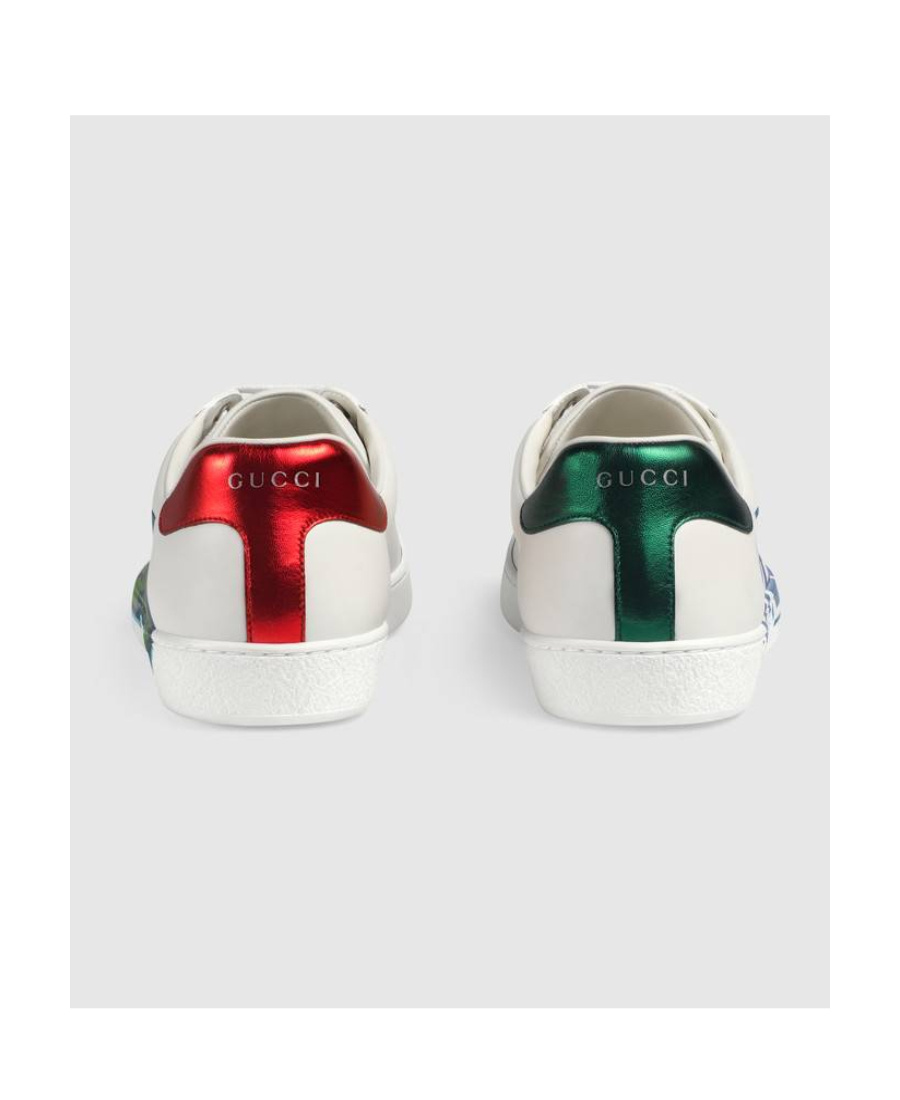 Gucci Ace Sneaker With Loved Print In White