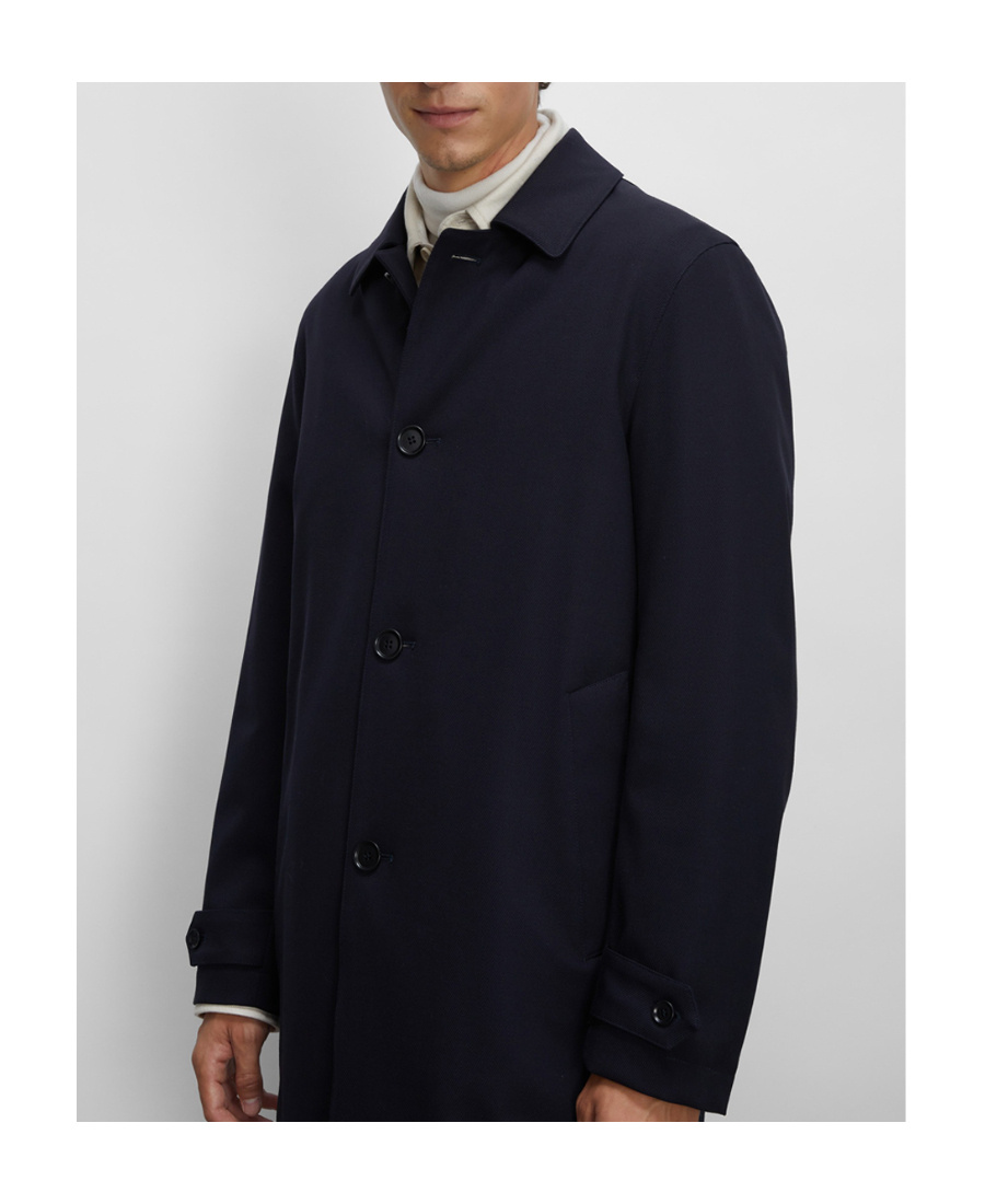 Aspesi Perfetto Virgin-wool Blend Shirt Jacket In Black