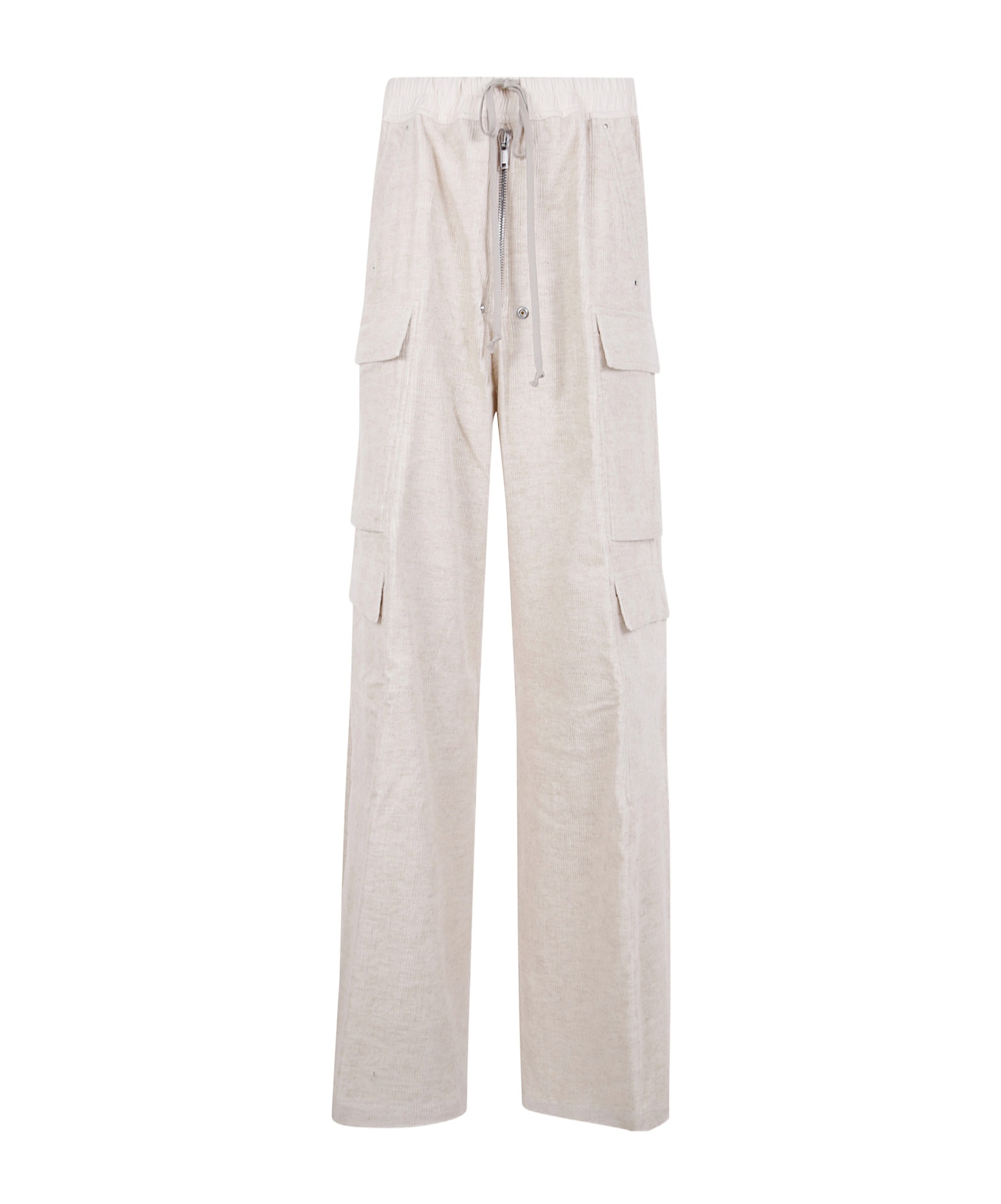 Rick Owens Concordians Drawstring Cargo Trousers In Neutral