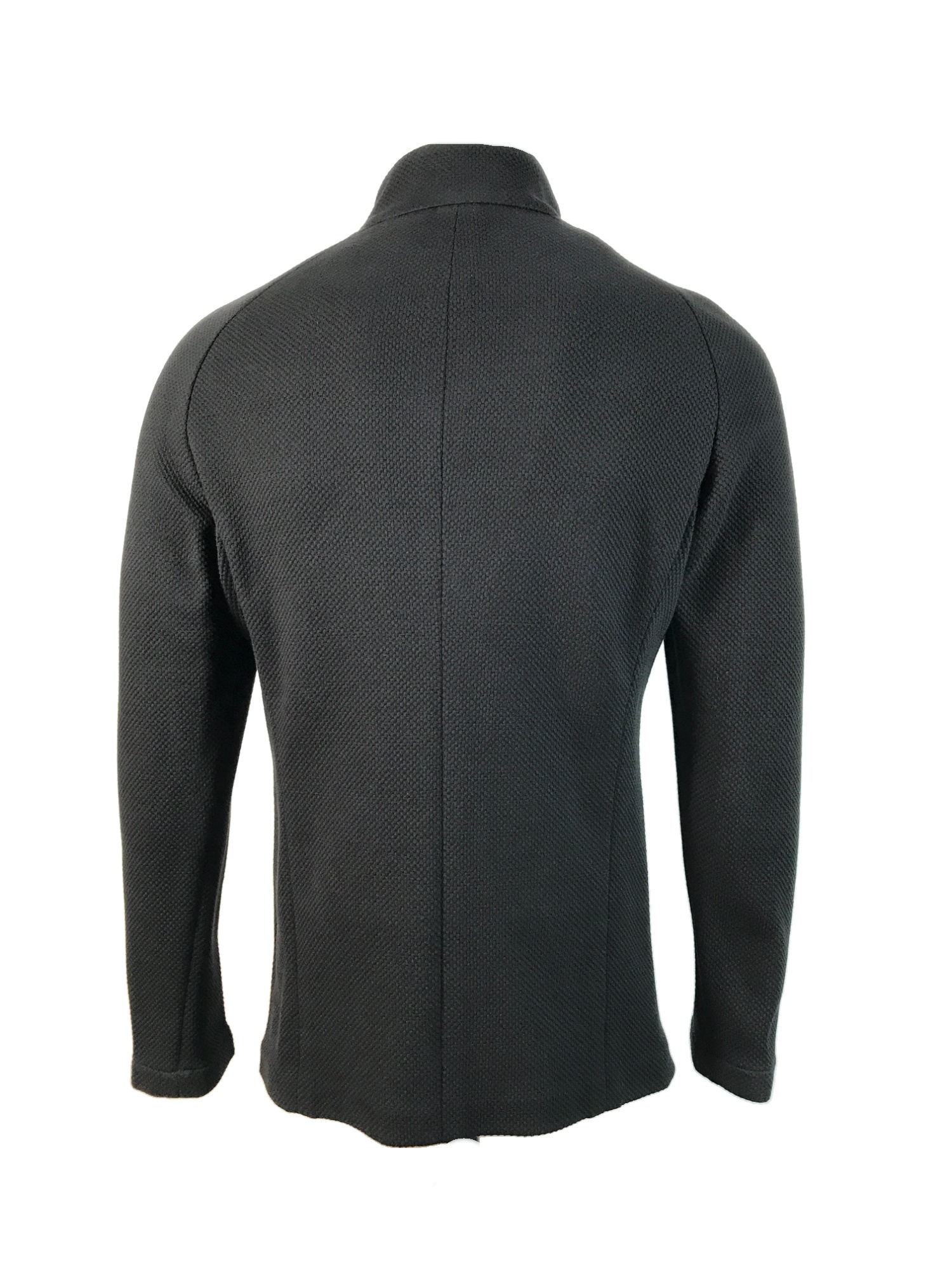 Armani Collezioni Long-sleeved Casual Jacket In Black