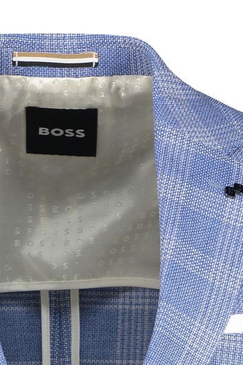 Hugo Boss Hutson Glen Check Slim Fit Sport Coat In Blue