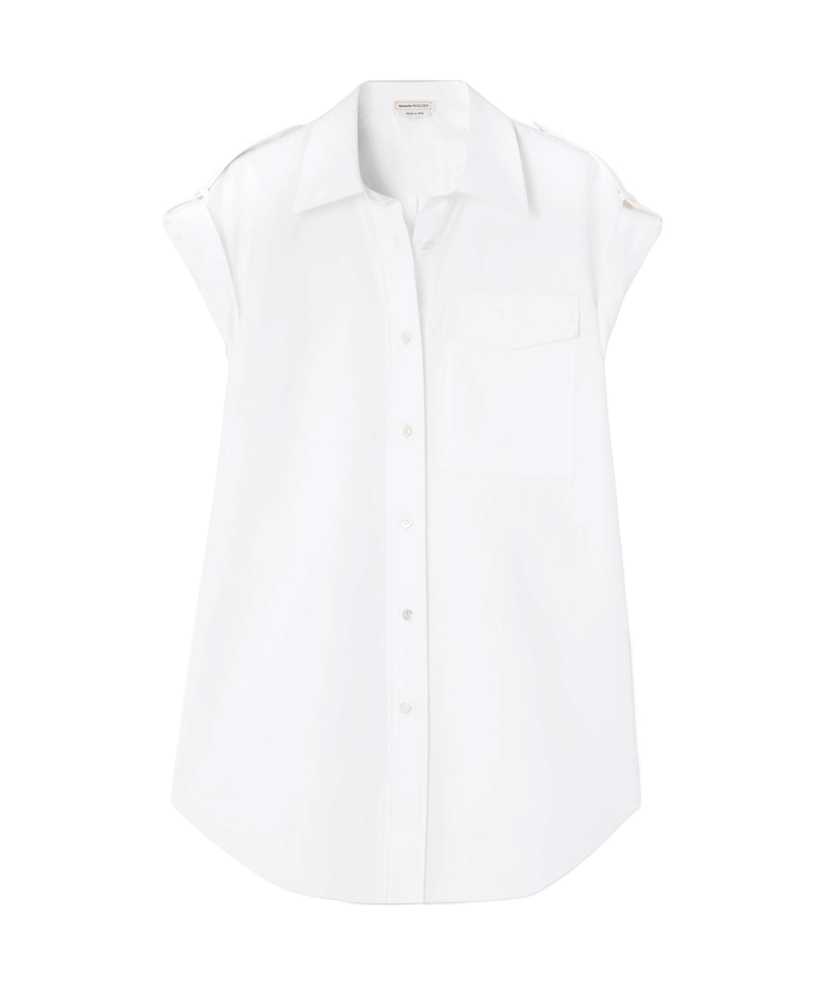 Alexander Mcqueen Short-sleeved Shirt In White