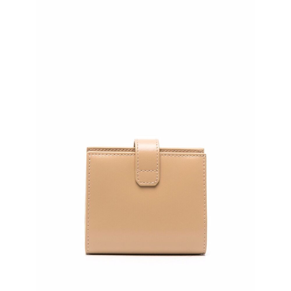 Givenchy Logo-plaque Leather Purse In Nude