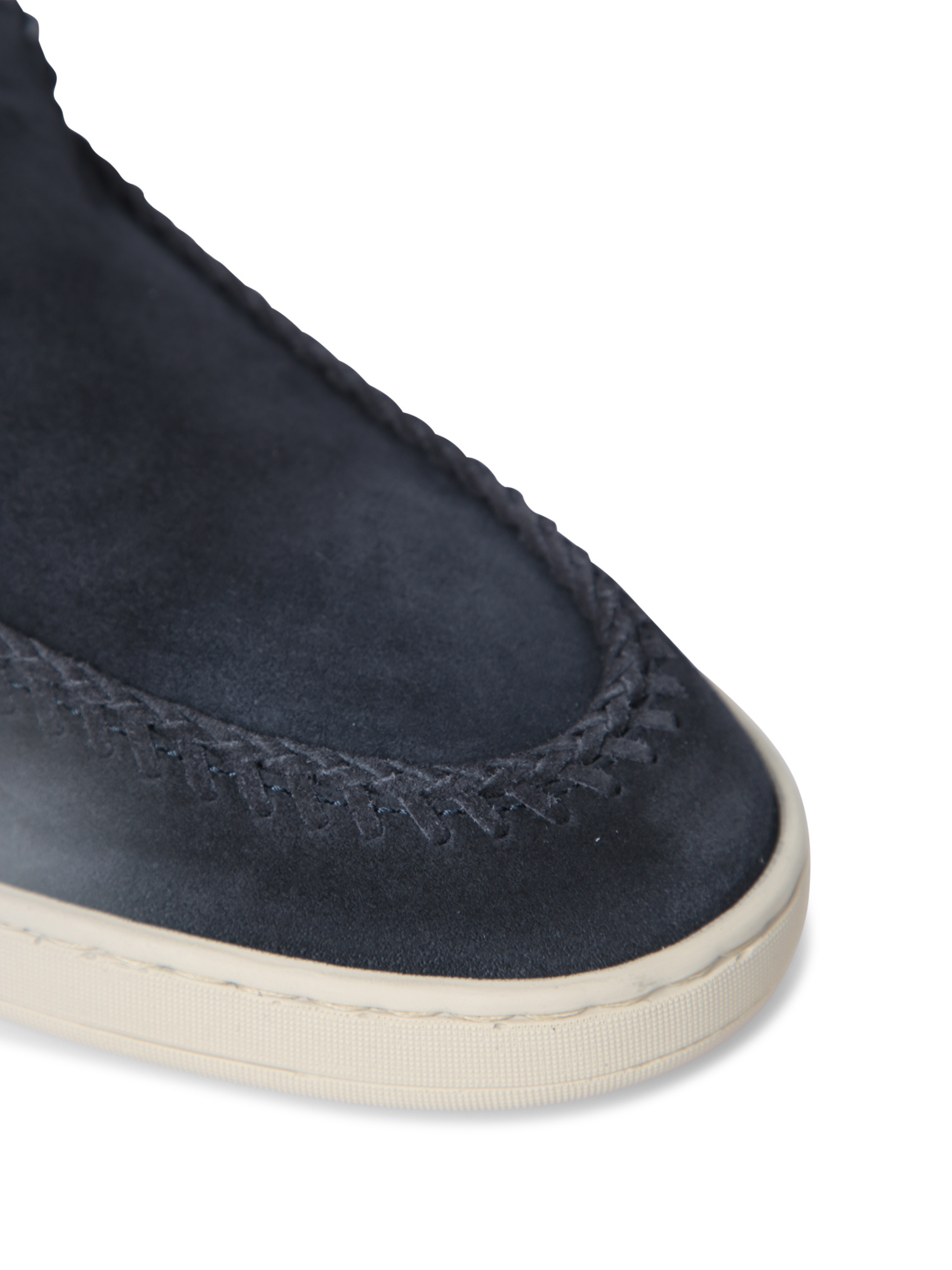 Officine Creative Herbie 001 Loafers In Black Suede In Navy Blue