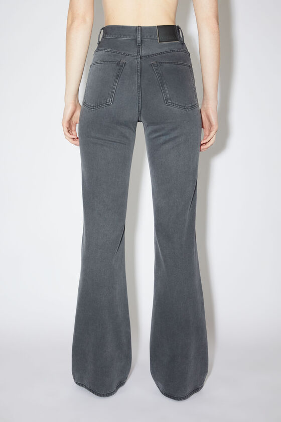 Acne Studios High-waisted Flared Jeans In Black