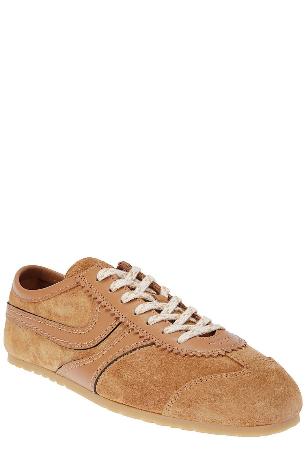 Dries Van Noten Suede Upper Sneakers With Leather Lining In Brown