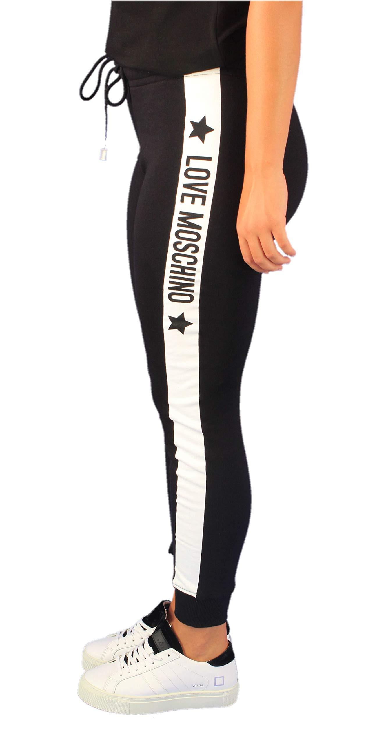 Moschino Logo Printed Sweatpants In Black