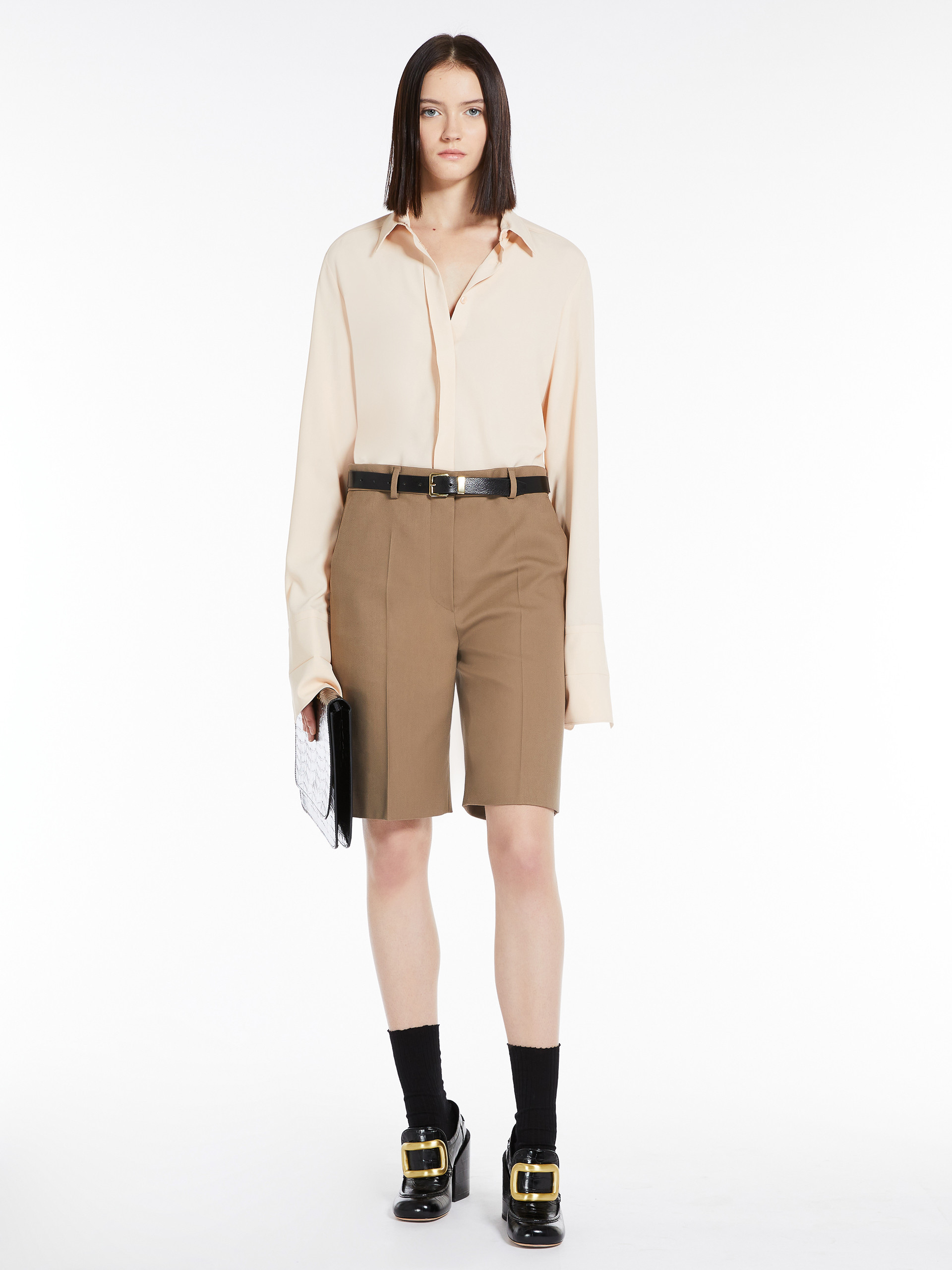 Shop Sportmax Yen Long-sleeve Shirt In Nude