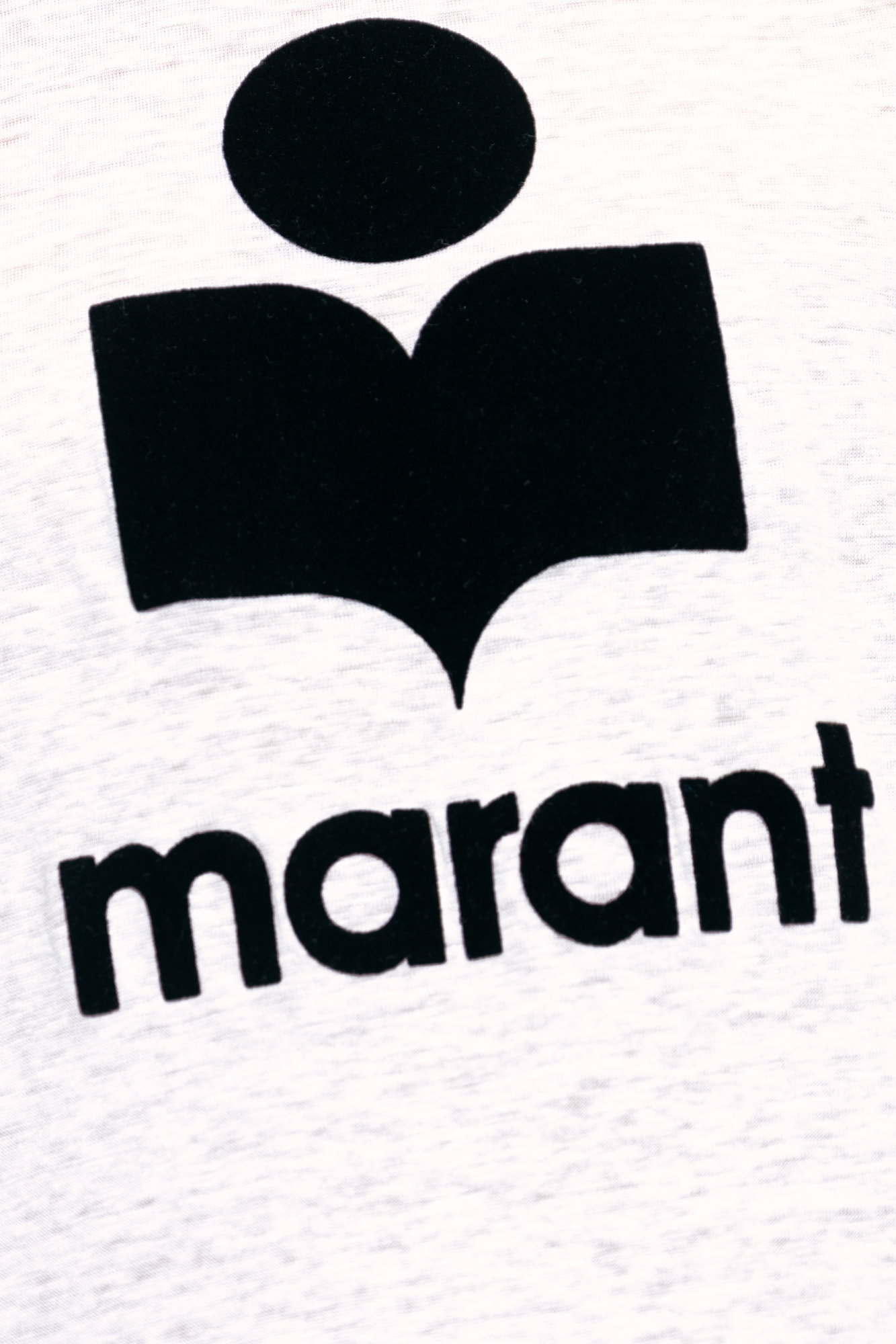 Isabel Marant Marant Karman T Shirt With Flocked Logo In White