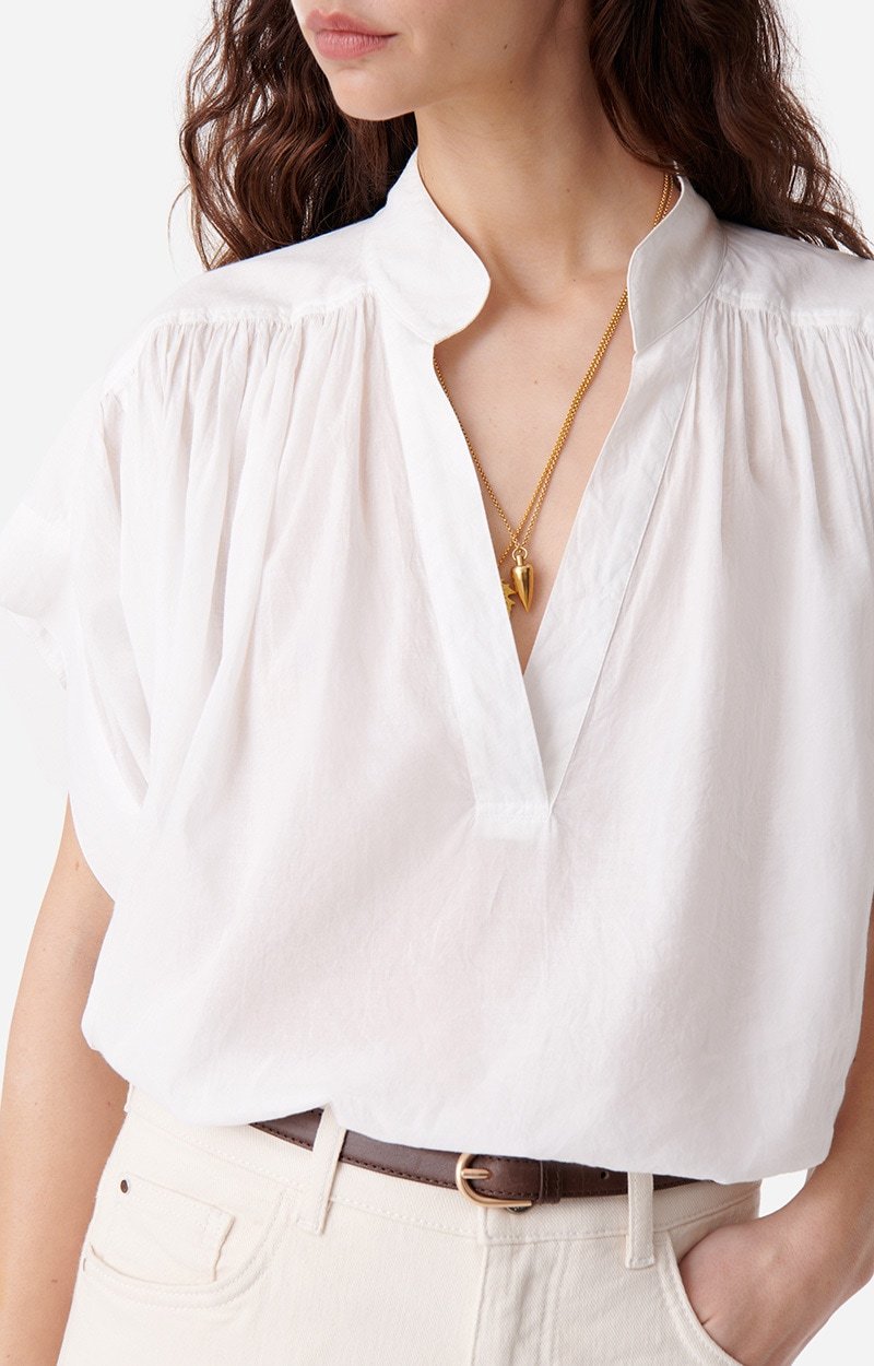 Vanessa Bruno V-collar Shirt In White