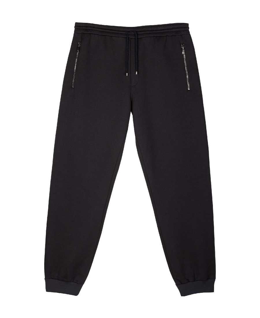 Giorgio Armani Zipper Pocket Sweatpants In Black