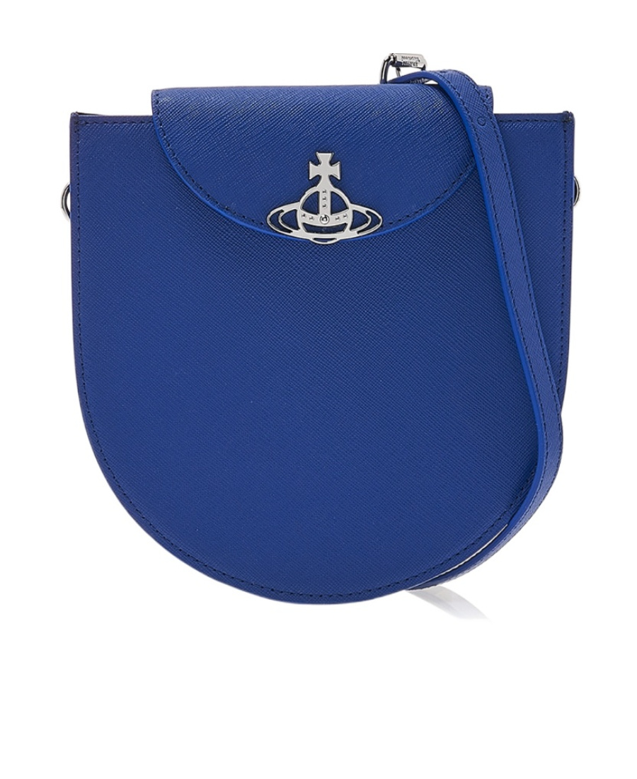 Shop Vivienne Westwood Flip Shoulder Bag In Blue
