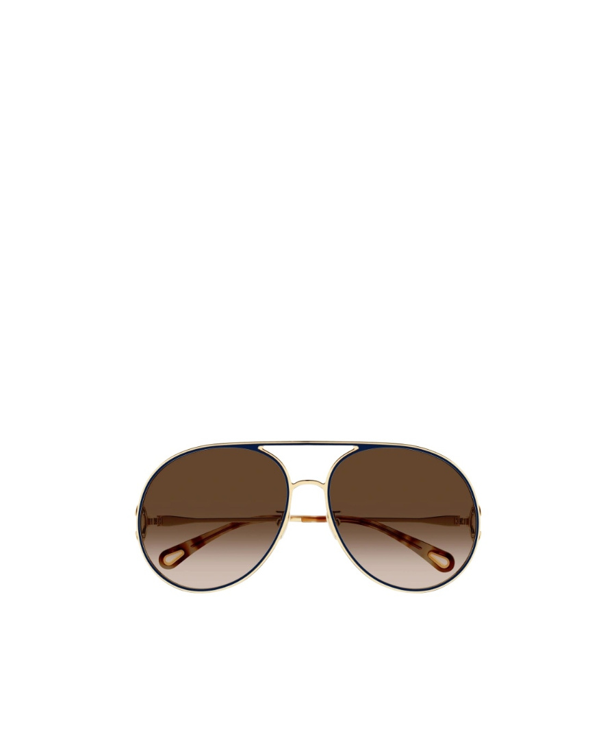 Chloé Pilot-frame Sunglasses In Green