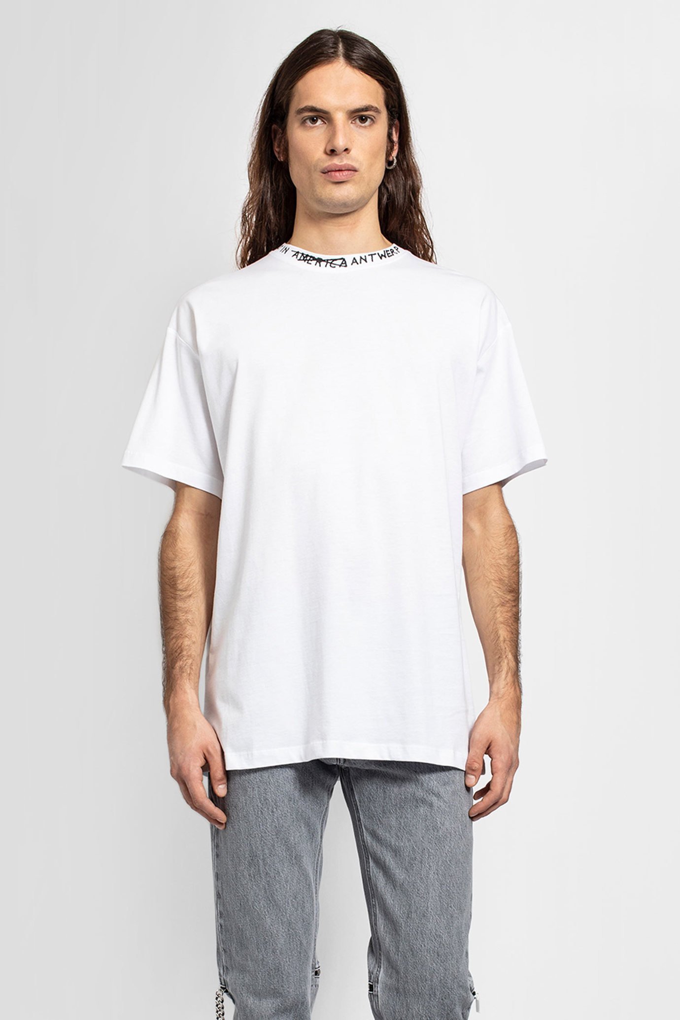 Raf Simons Kids In America Oversized T-shirt In White