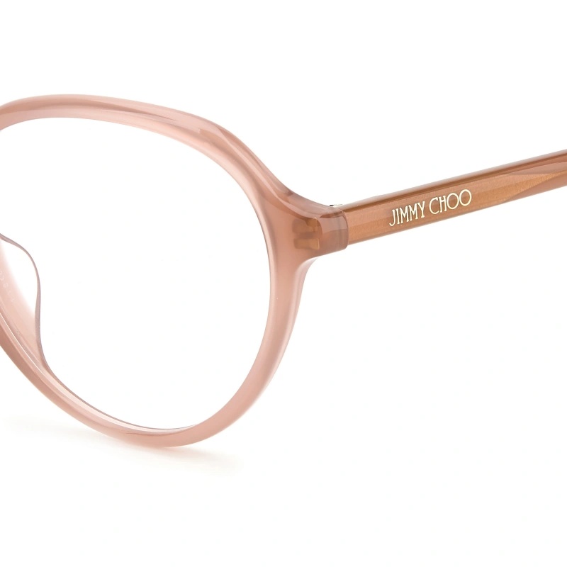 Jimmy Choo Circular Flat Mirror In Pink