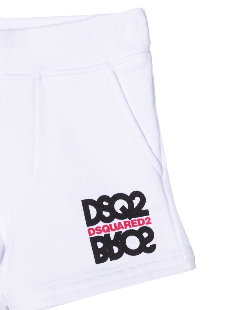 Dsquared2 Logo-print Shorts In White
