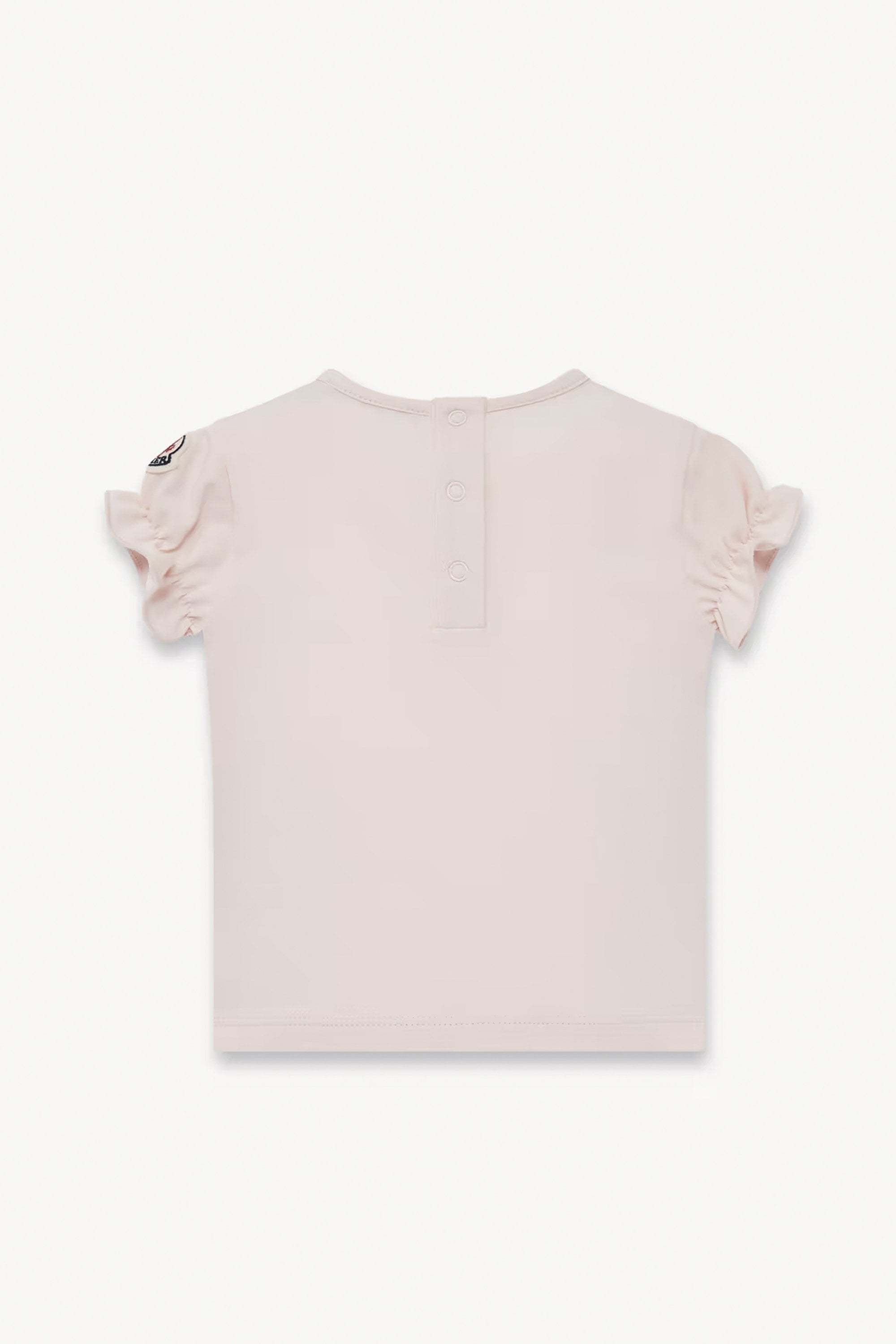 Moncler Heart Pattern Cotton T-shirt In Neutral