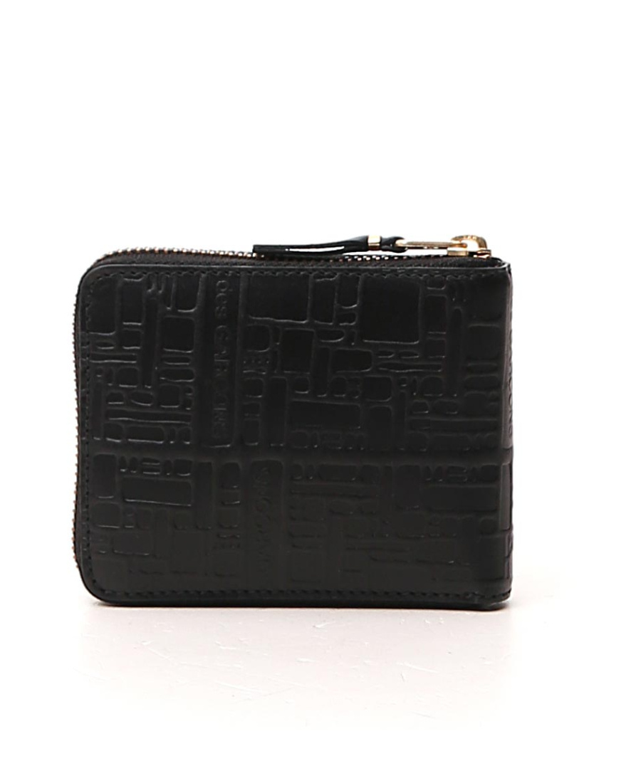 Comme Des Garçons Zip Around Wallet In Black