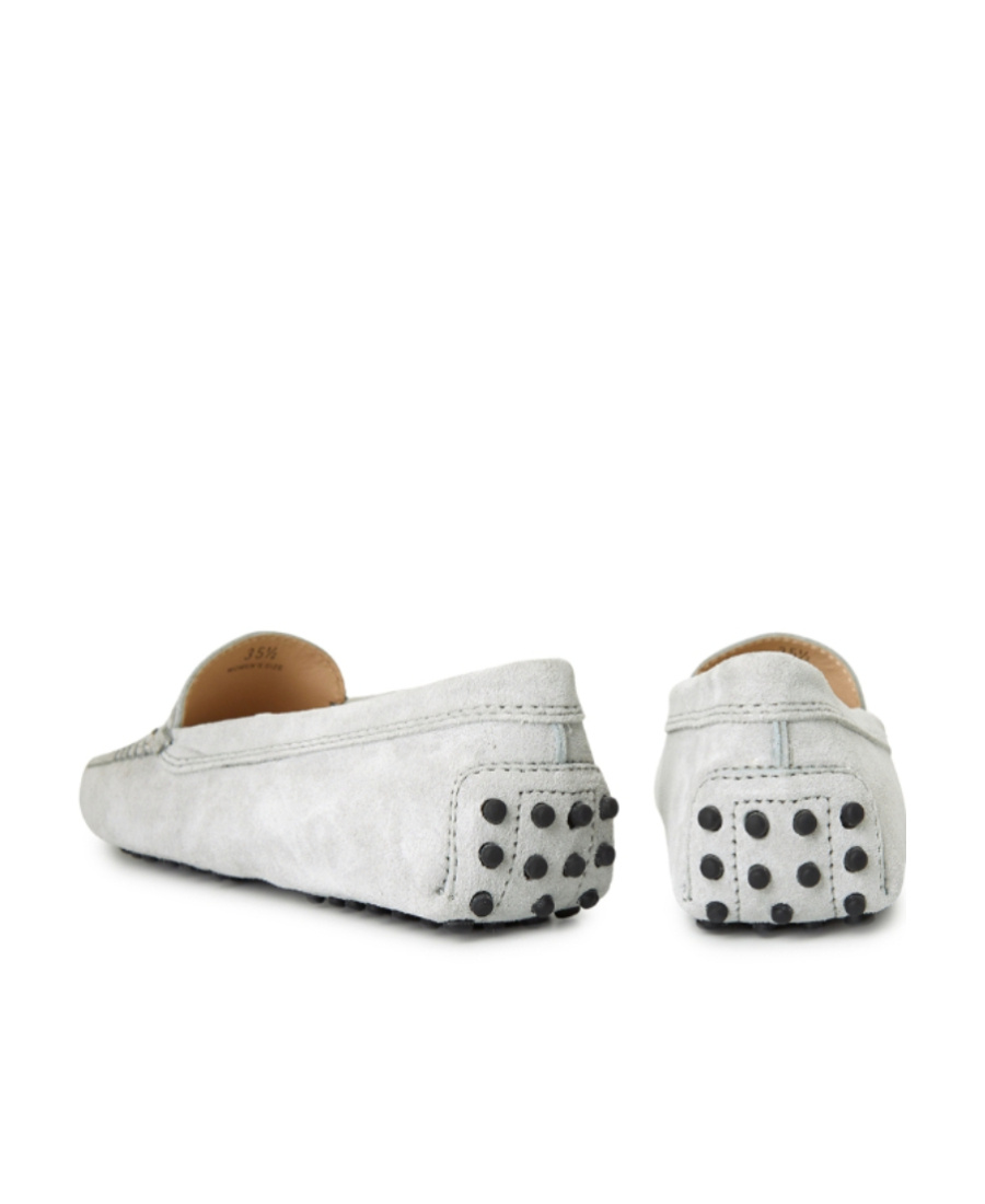 Shop Tod's Leather Loafers In White