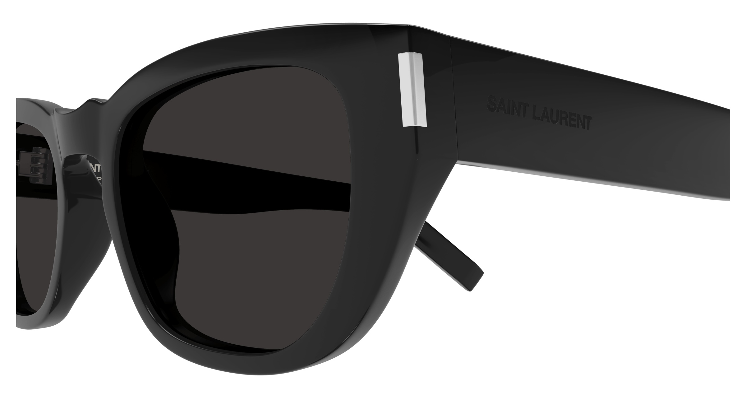 Saint Laurent Cat-eye Frame Sunglasses In Black